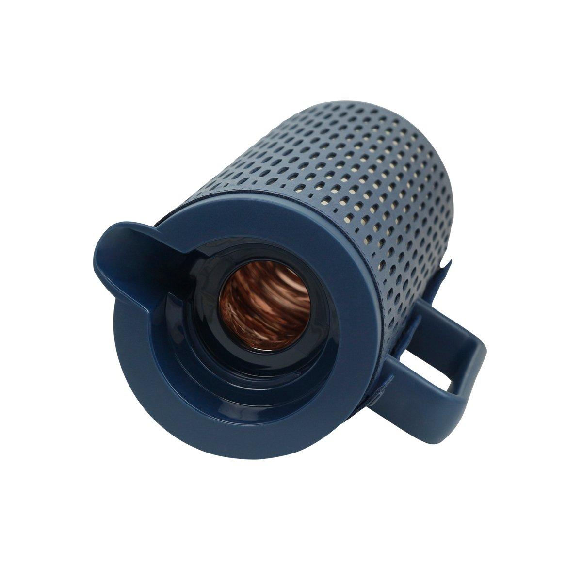 Longoria Coffee Server Leather Dark Blue 30.6X18X12 cm