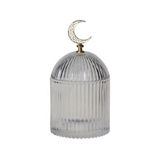 Buy Barakah canister clear 10. 5x10. 5x20 cm in Kuwait