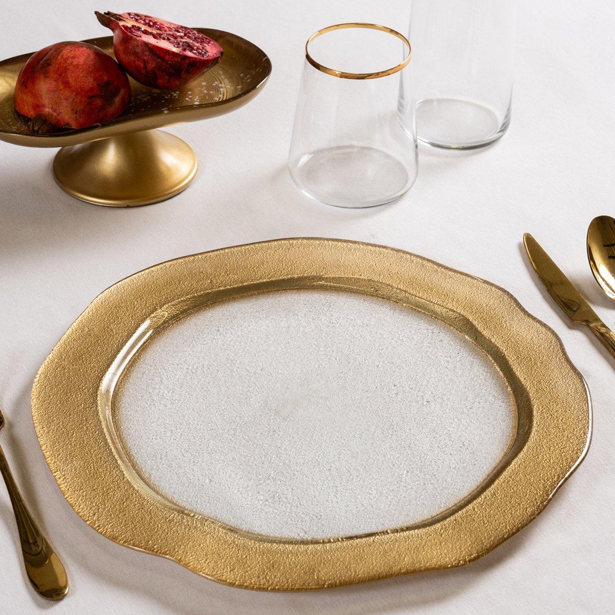 Buy Moon charger plate gold 32. 5x1. 5 cm in Kuwait