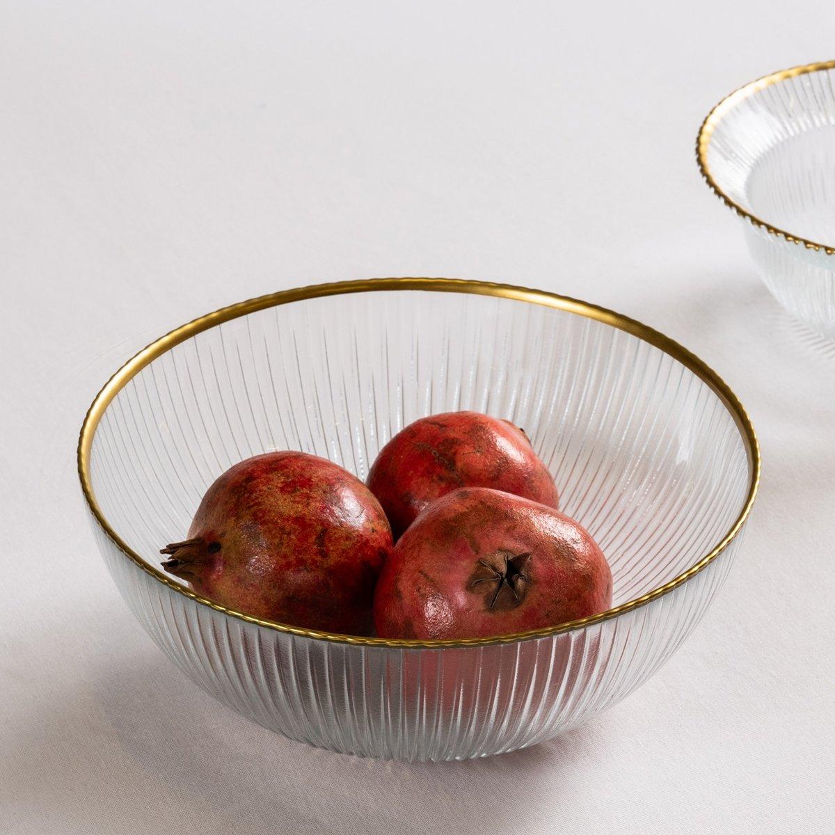 Buy Majestic serving bowl gold 21x8. 5 cm in Kuwait