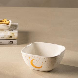 Buy Barakah dipping bowl white 12x12x5. 8 cm in Kuwait