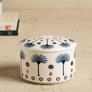 Buy Palm canister blue 10x10x6. 5 cm in Kuwait