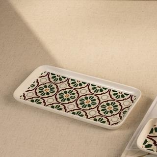 Buy Italian garden deco tray silver 24. 8x12. 6x2. 3 cm in Kuwait