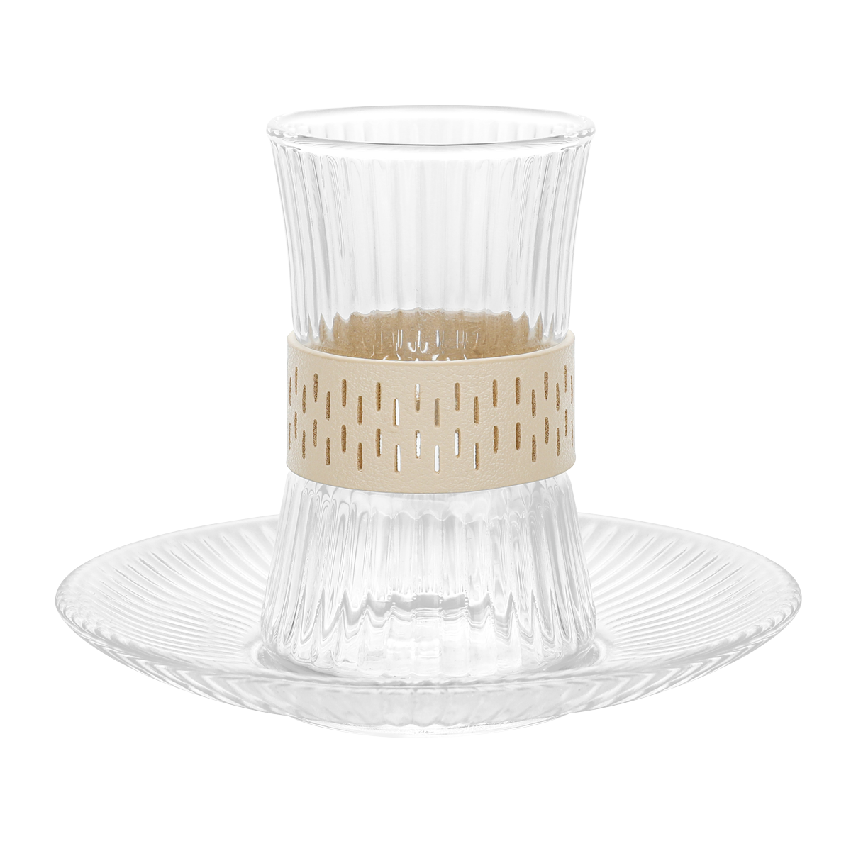 Longoria Glass Istikanah Set 6Pcs Beige in Kuwait Buy Online