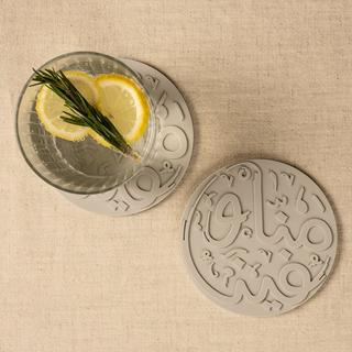 Buy Menna silicon coaster light grey 11x0. 5 cm in Kuwait