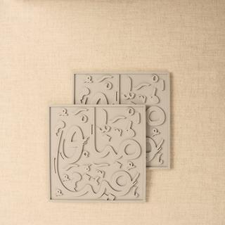 Buy Menna silicon trivet light grey 18x18x0. 65 cm in Kuwait