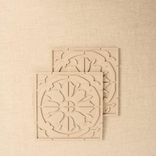 Buy Italian garden silicon trivet beige 18x18 cm in Kuwait