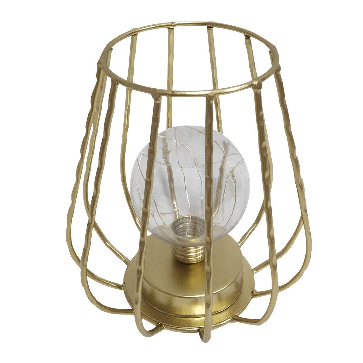 Buy Twist metal led light gold 16. 5x16. 5x17. 5 cm in Kuwait