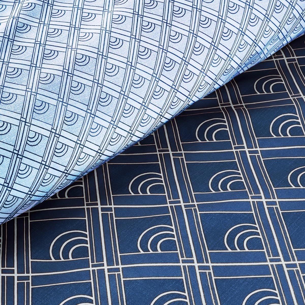 طقم غطاء لحاف مطبوع رينيه 3 قطع أزرق 240×260 سم