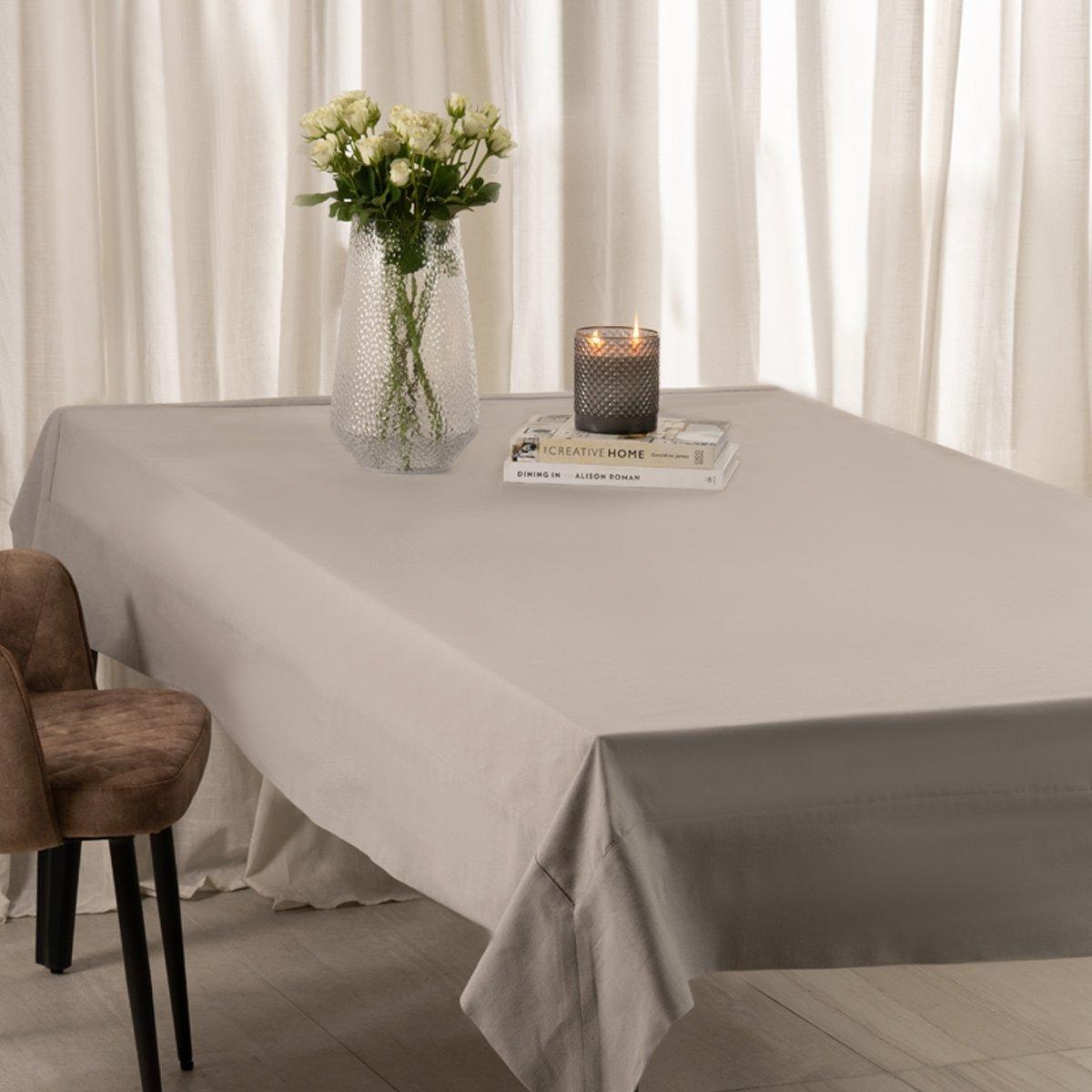 Buy Zwara table cloth grey 160x240 cm in Kuwait