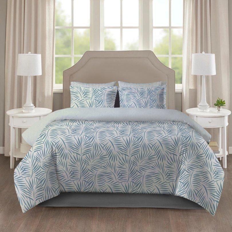 Buy La fosca 5 pcs printed comforter set blue 260x270 cm in Kuwait