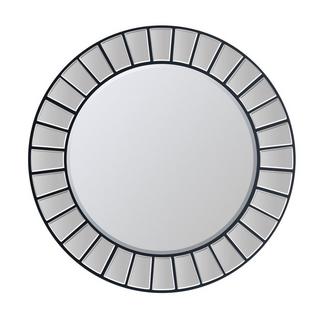 Buy Clock black round mirror 68x68x1. 5 cm in Kuwait