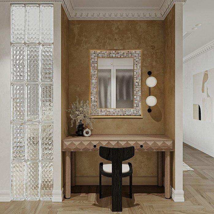 Tiles Mirror Brown 92X72.5X2.5 cm