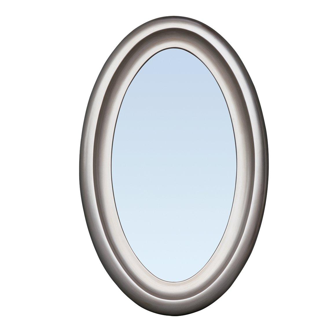 Ring Oval Mirror Silver 96X61X5.5 cm