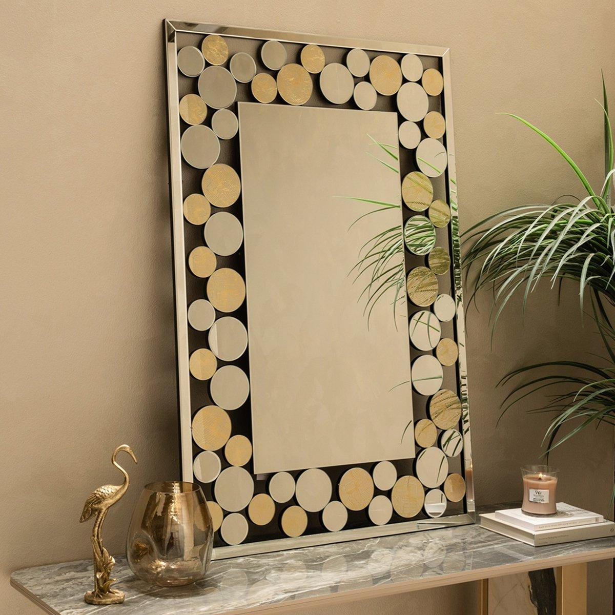 مرآة بابلز متعددة الألوان 80×120×1.6 سم