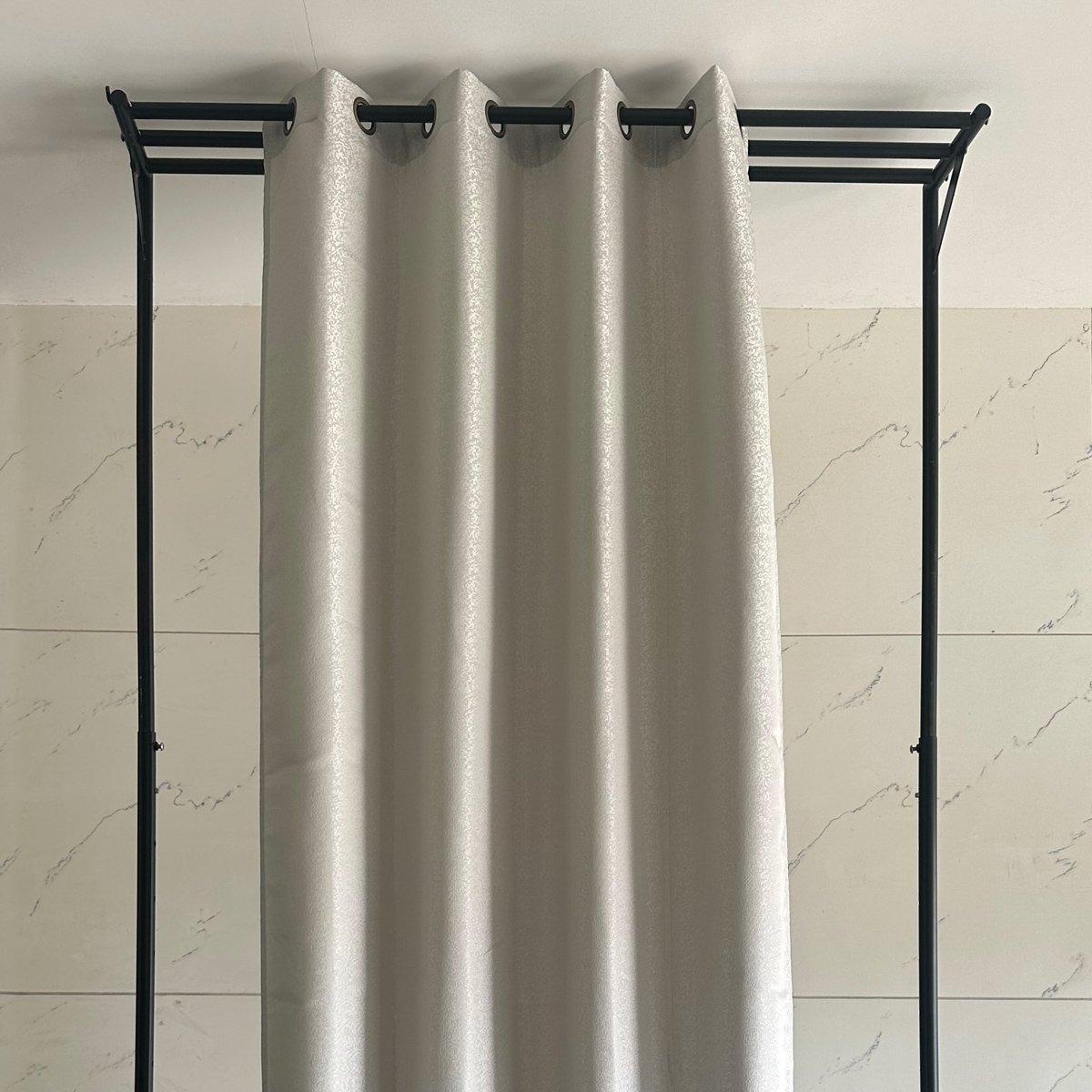 Buy Dalal curtain panel silver 140x300 cm in Kuwait