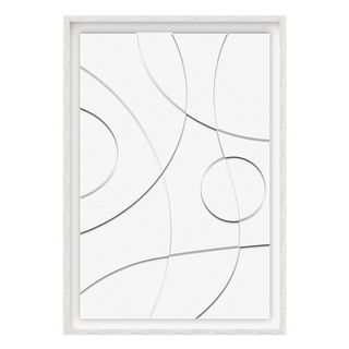 Buy Odde 3d framed art white 70x100 cm in Kuwait