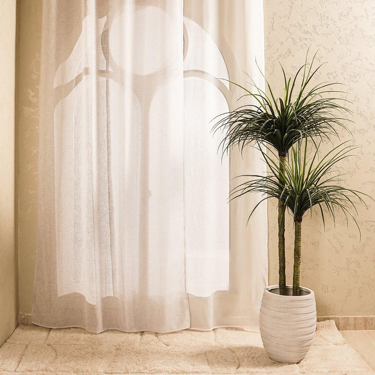 Buy Claudia voile curtain beige 140x300 cm in Kuwait