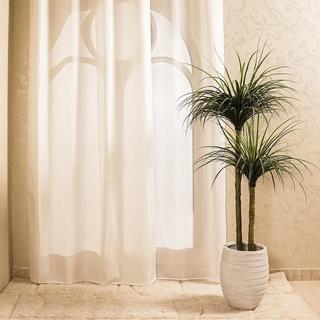 Buy Elsi jacquard curtain cream 140x300 cm in Kuwait