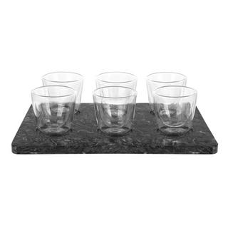 Buy Fountain double wall gahwa set 6pcs black in Kuwait