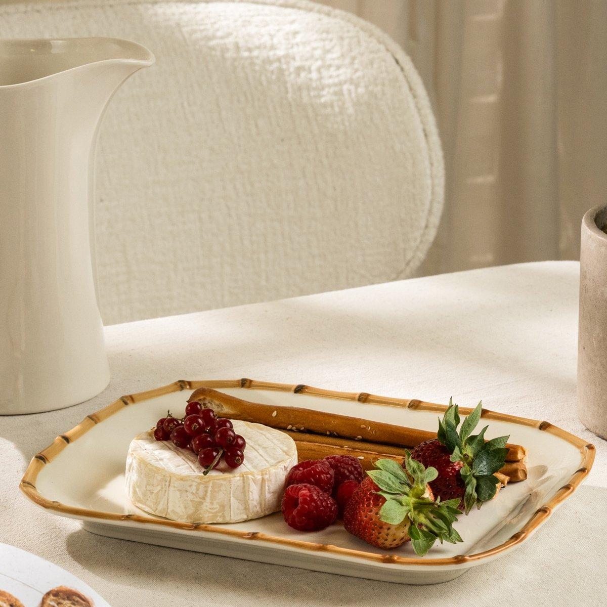 Bambum 6-Piece Oval Serving Plate Set – Breakfast And Presentation Plates