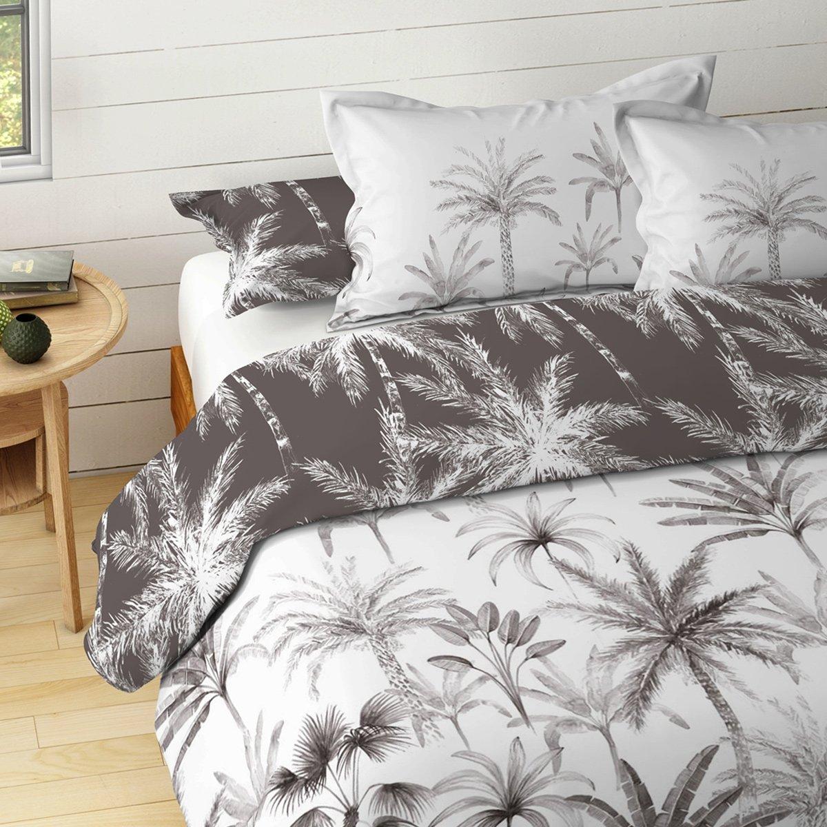 Buy Nakhal 5 pcs duvet cover set grey 200x200 cm in Kuwait