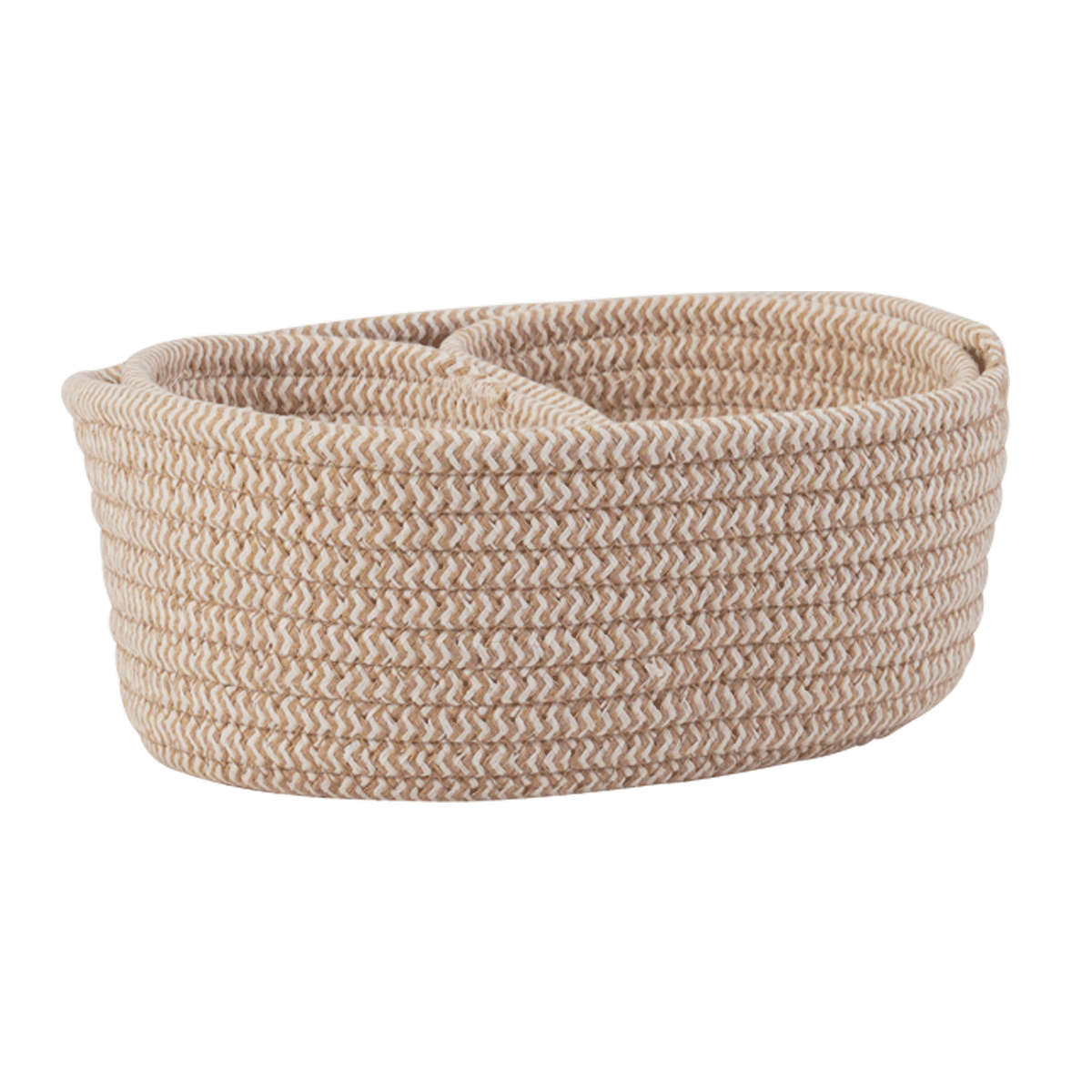 Rope Storage Basket Beige Set Of 3Pcs