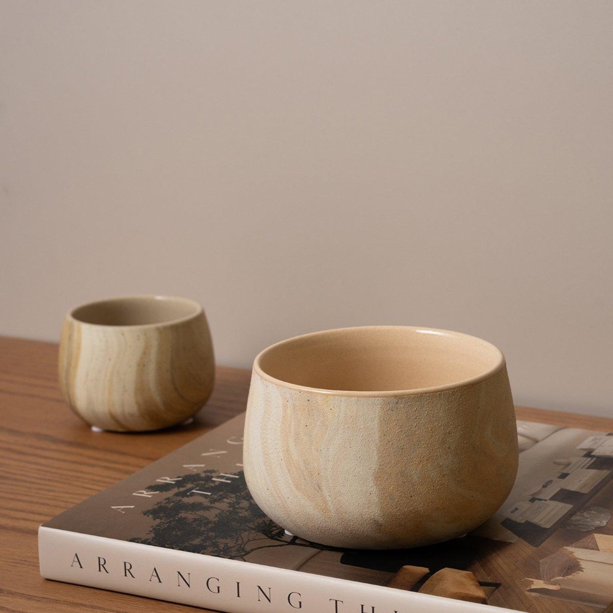 Dubbie Pot Beige 9X9X6.7 cm