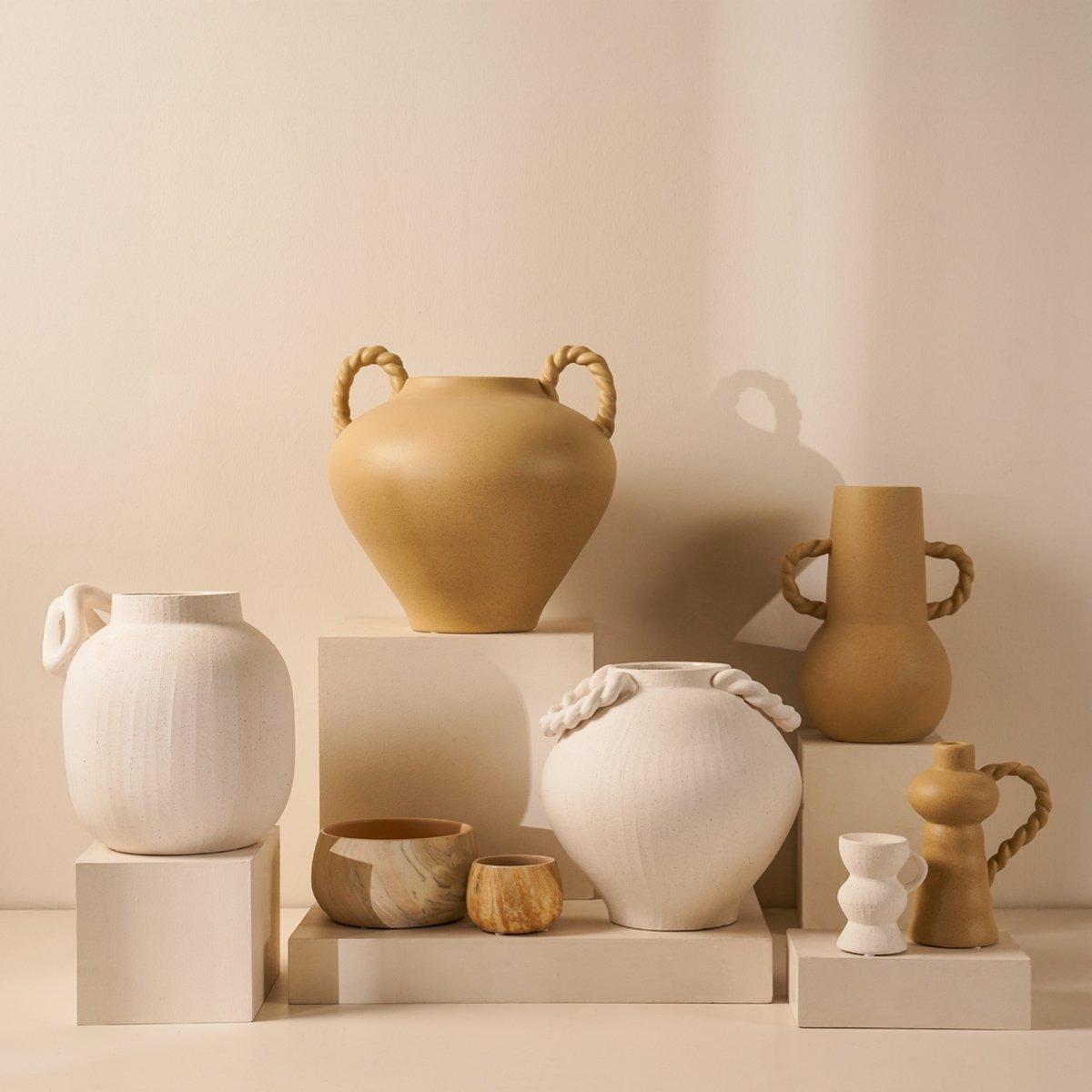 Dubbie Pot Beige 9X9X6.7 cm