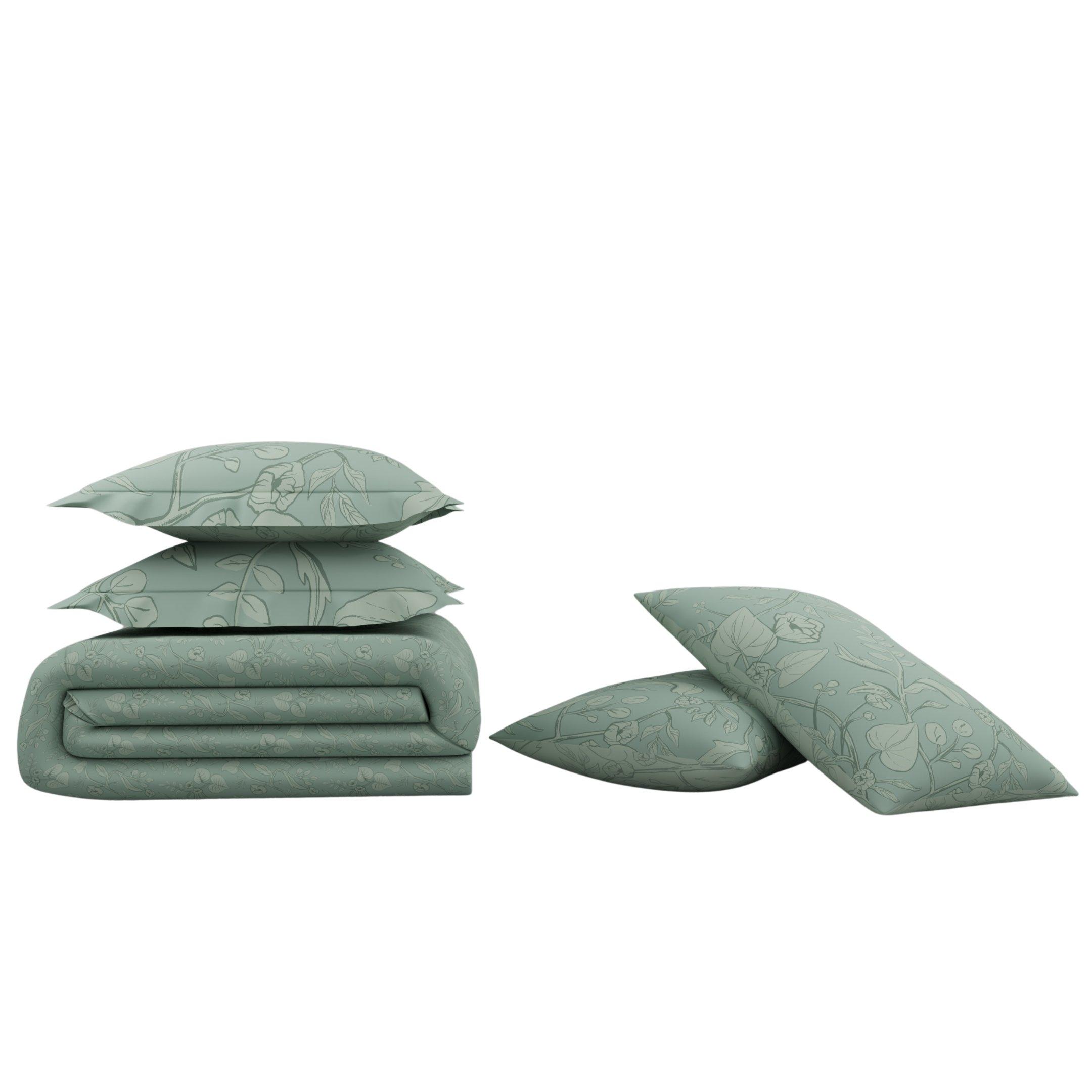 Plant 5Pcs Duvet Cover Set Beige 200X200 cm