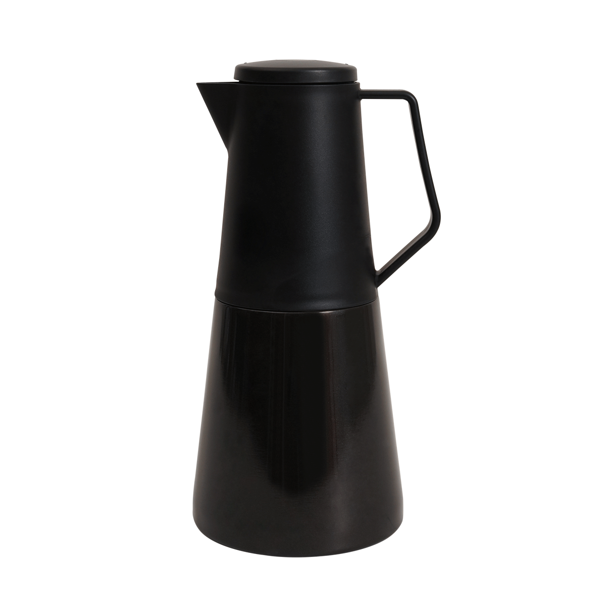 مطّارة شاي أثينا ستانلس ستيل سوداء 1.2 لتر