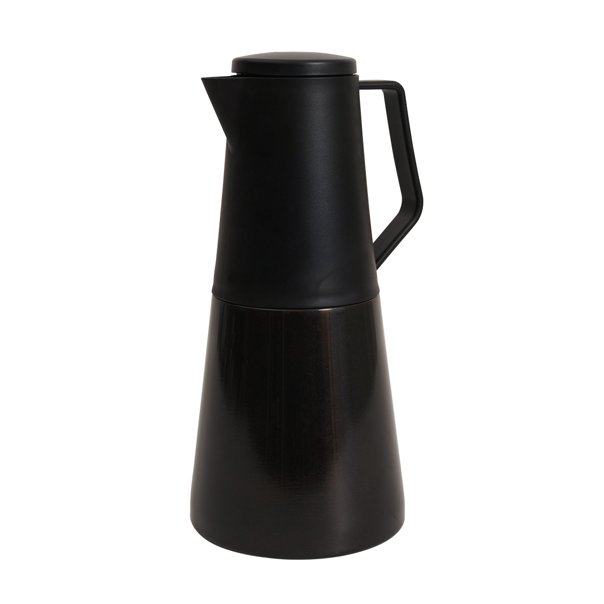 مطّارة شاي أثينا ستانلس ستيل سوداء 1.2 لتر