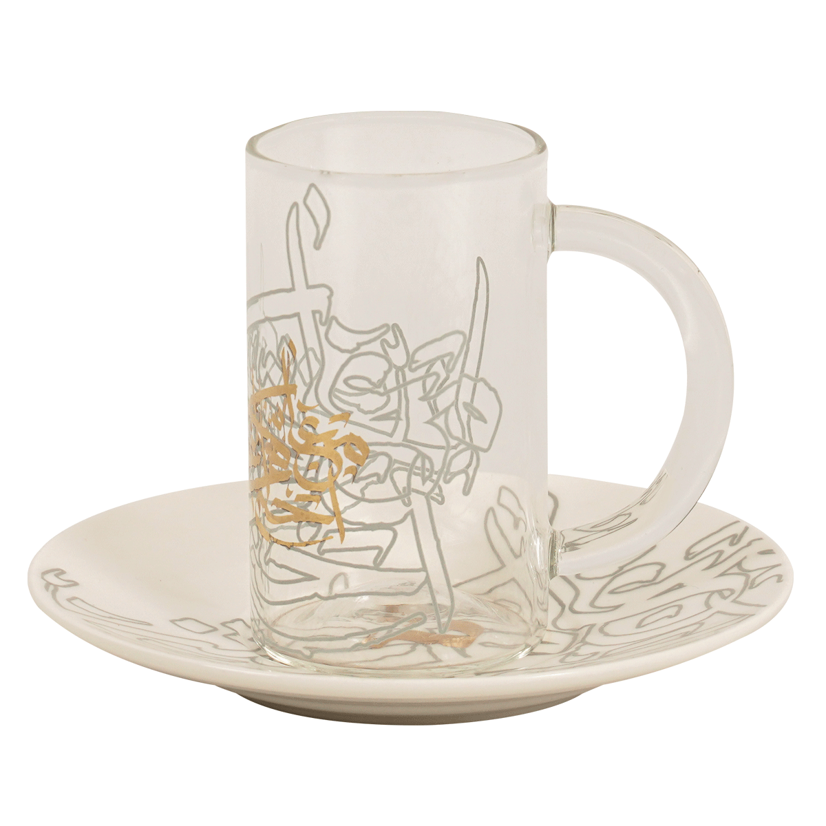 Lamatna New Bone Istikana Set 6Pcs Gold