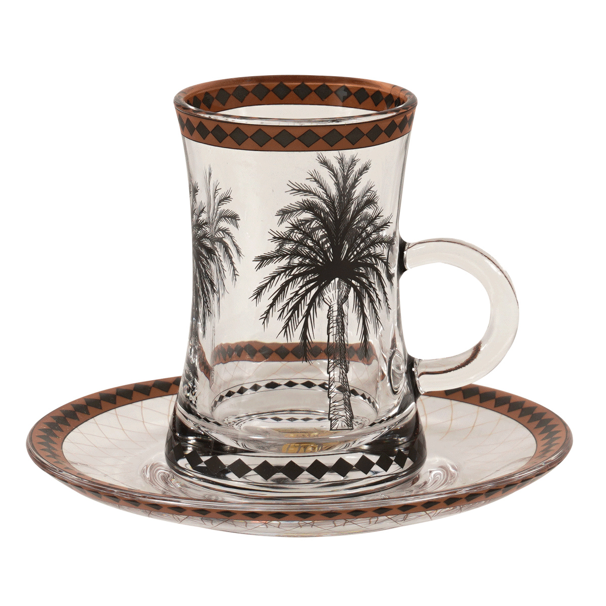 Tamra Glass Istikana Set 6Pcs Black in Kuwait | Buy Online | safathome.com