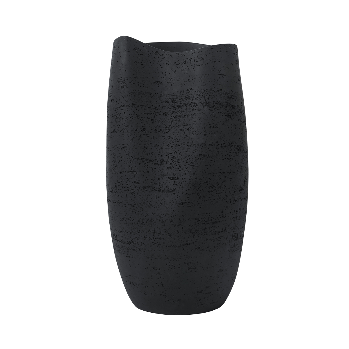 Assemy Resin Vase Black 20X20X37 cm