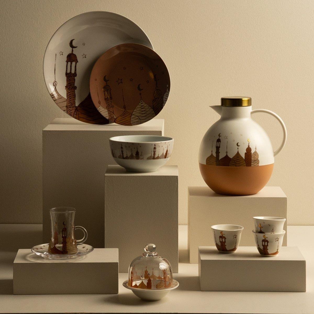 سعر Omniya Glass Istikana Set 6Pcs Beige في الكويت - اكسايت