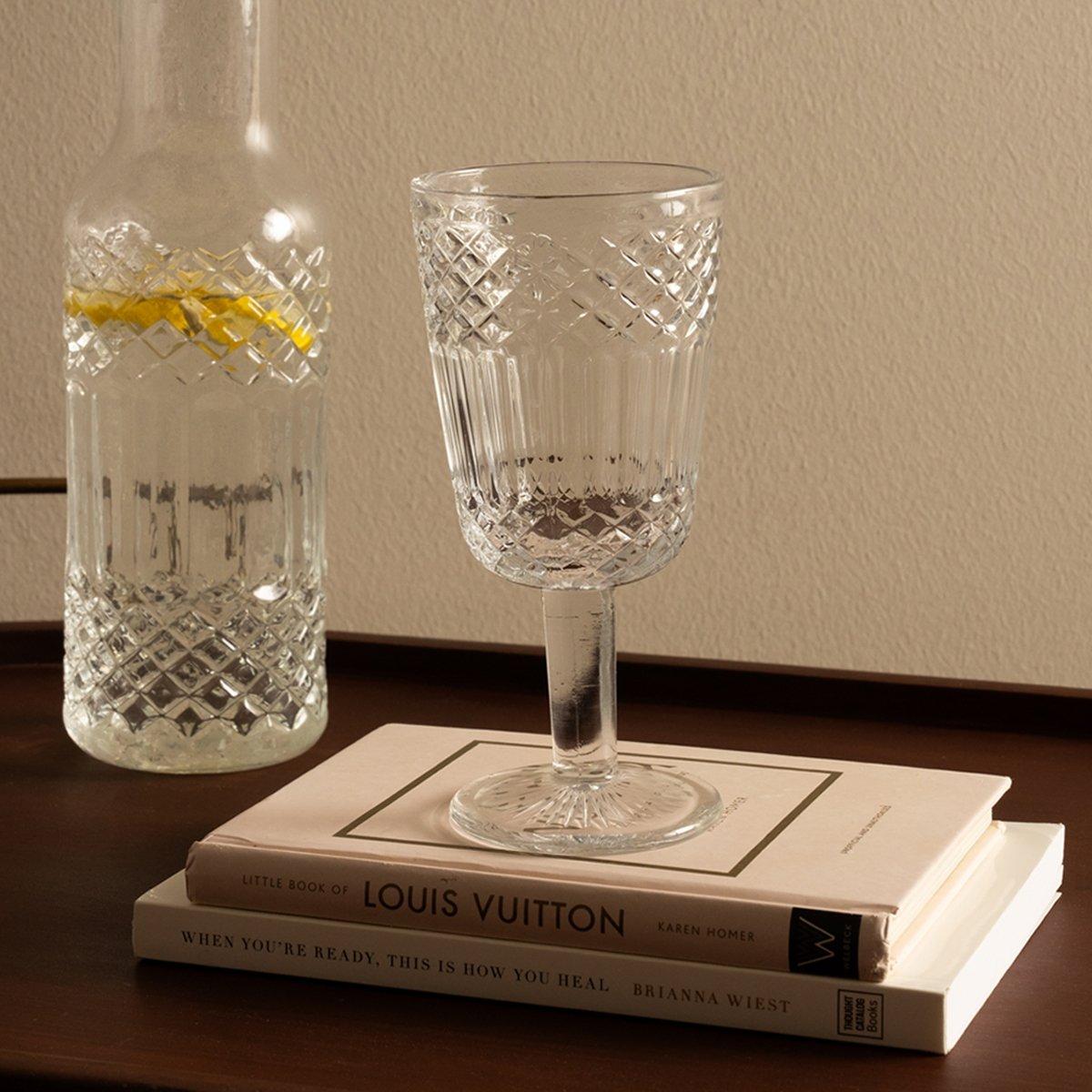 كأس زجاجي دايموند شفاف 310 مل