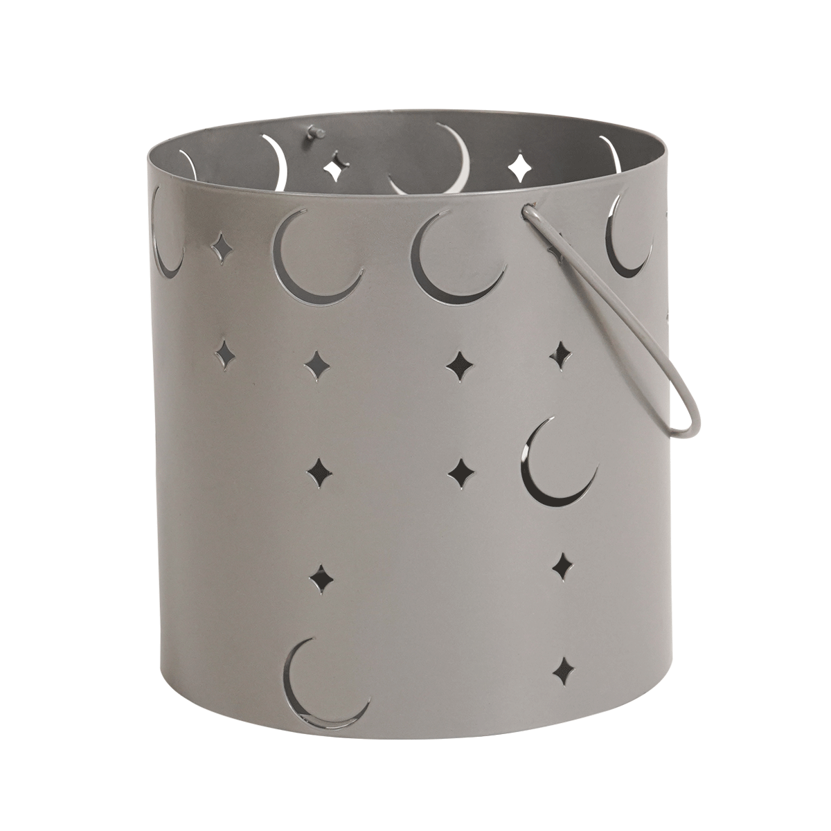 Gamrah Metal Lantern Silver 15X15 cm