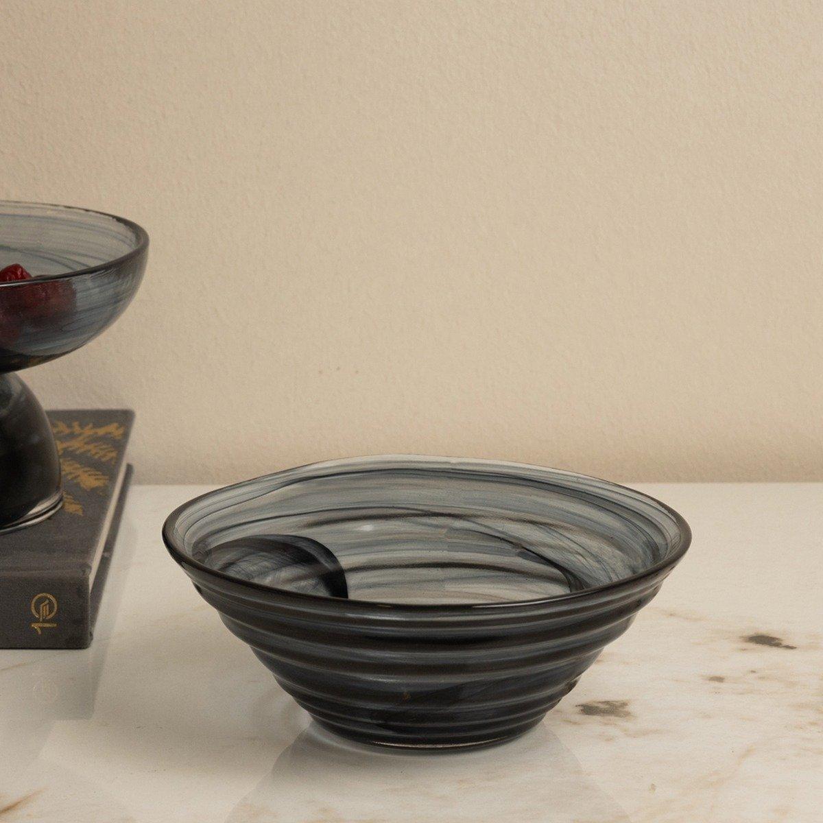 Cloudy Dipping Bowl Grey D:16 X H:6.2 cm