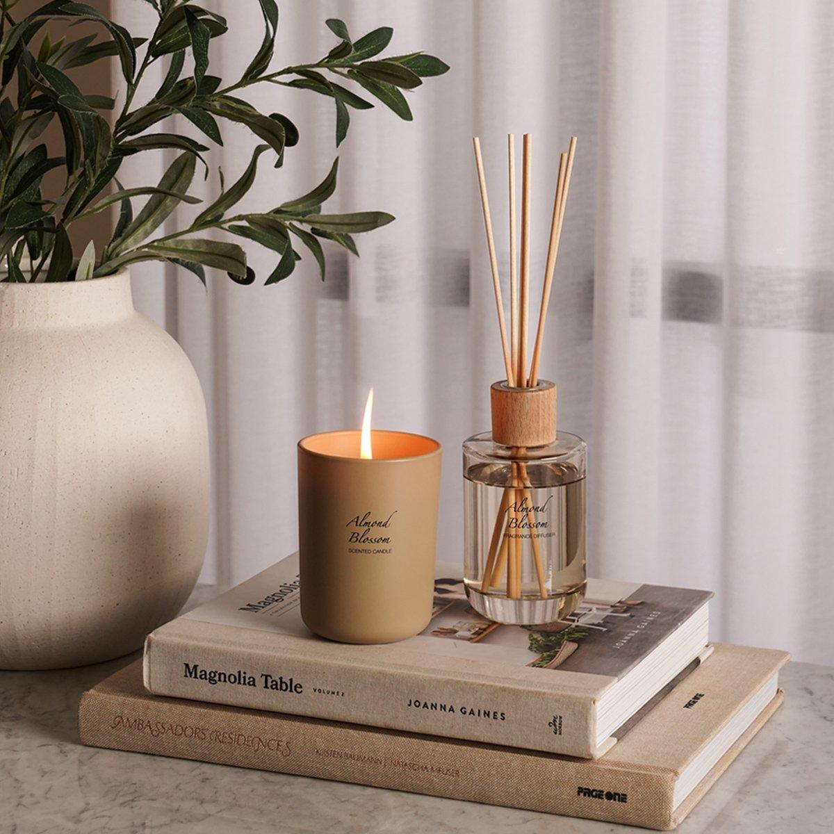 Almond Blossom Scented Candle 220 gm