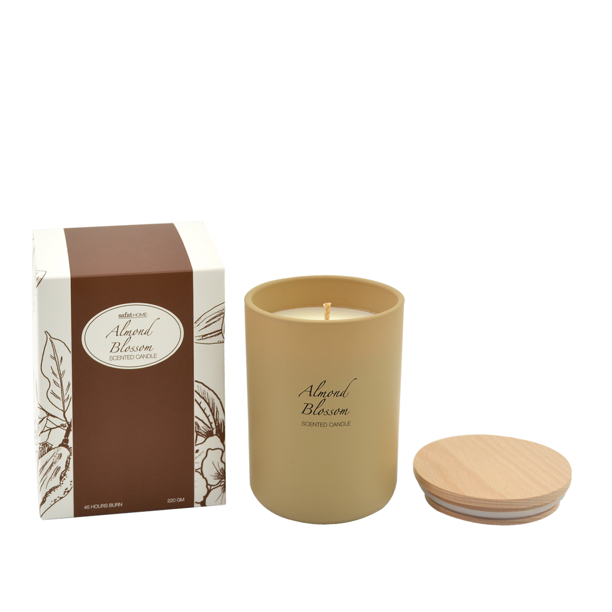 Almond Blossom Scented Candle 220 gm