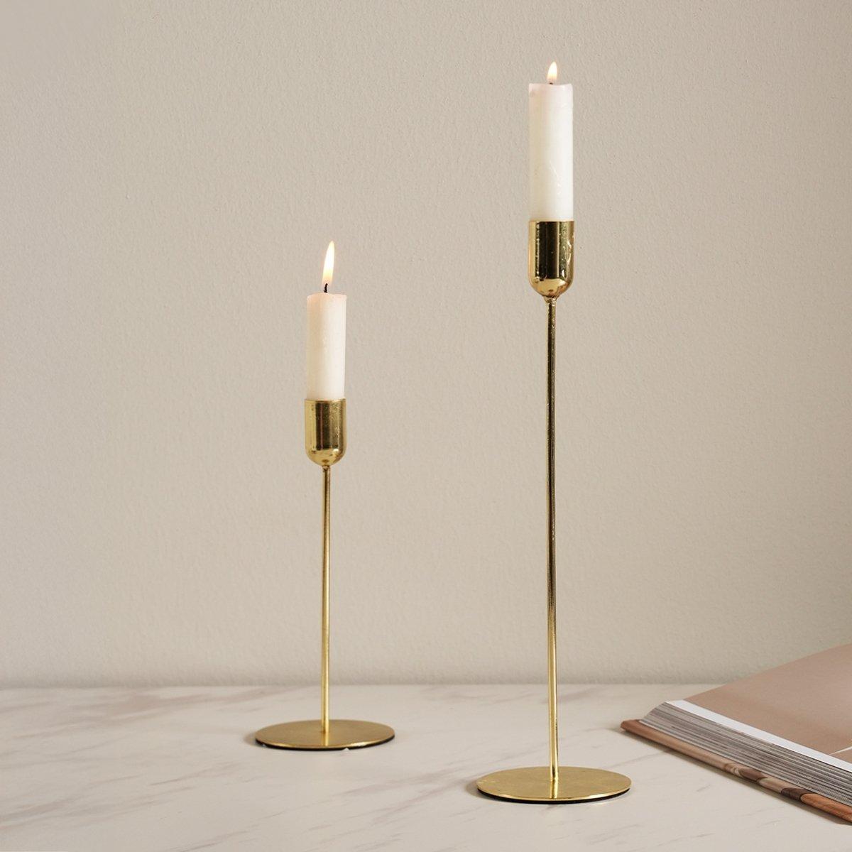 Rip Candle Holder Gold 8X8X30 cm in Kuwait | Buy Online | safathome.com