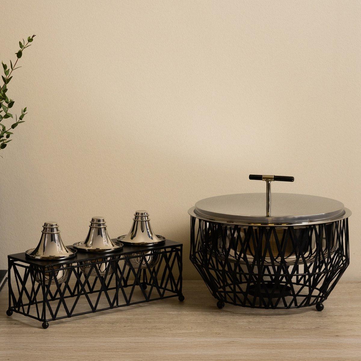 Ribbon Food Warmer Black 3.5L