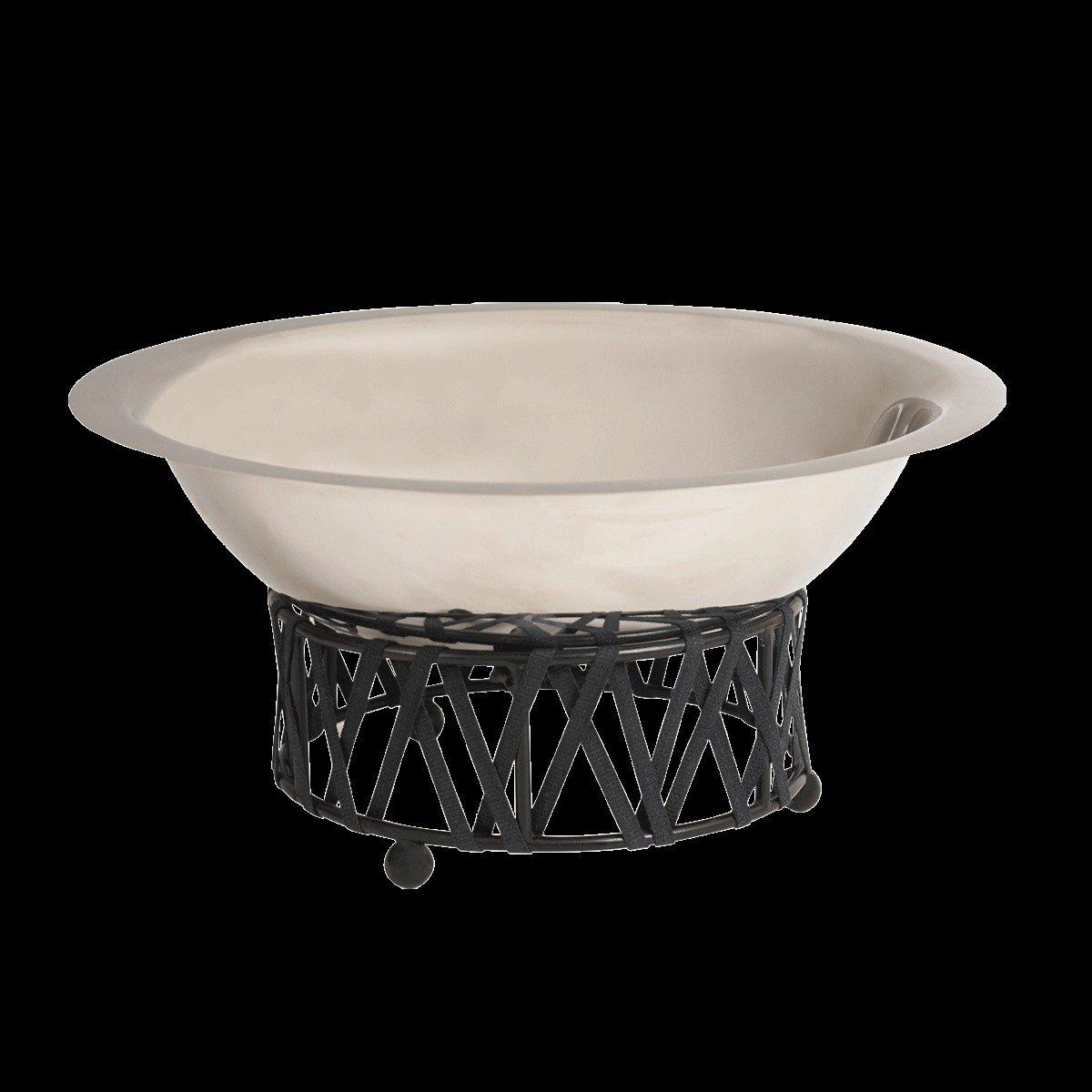 Ribbon Salad Bowl Black 24 cm