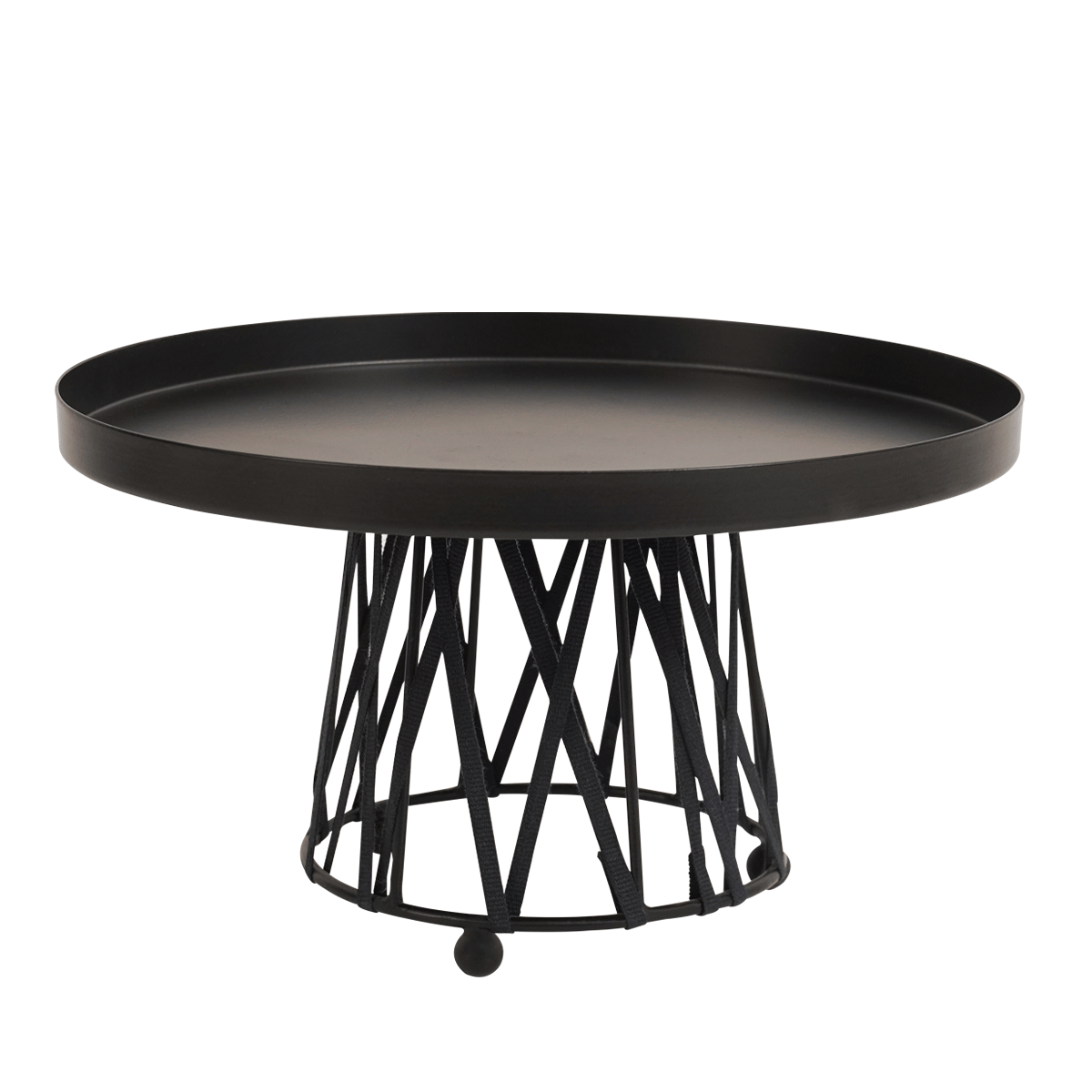 Ribbon Cake Stand Black 24 cm