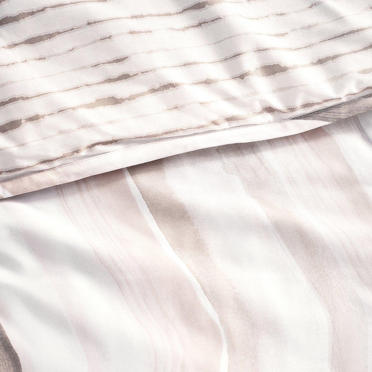 طقم ديباج مطبوع دينز قطعتين بيج 160×220 سم