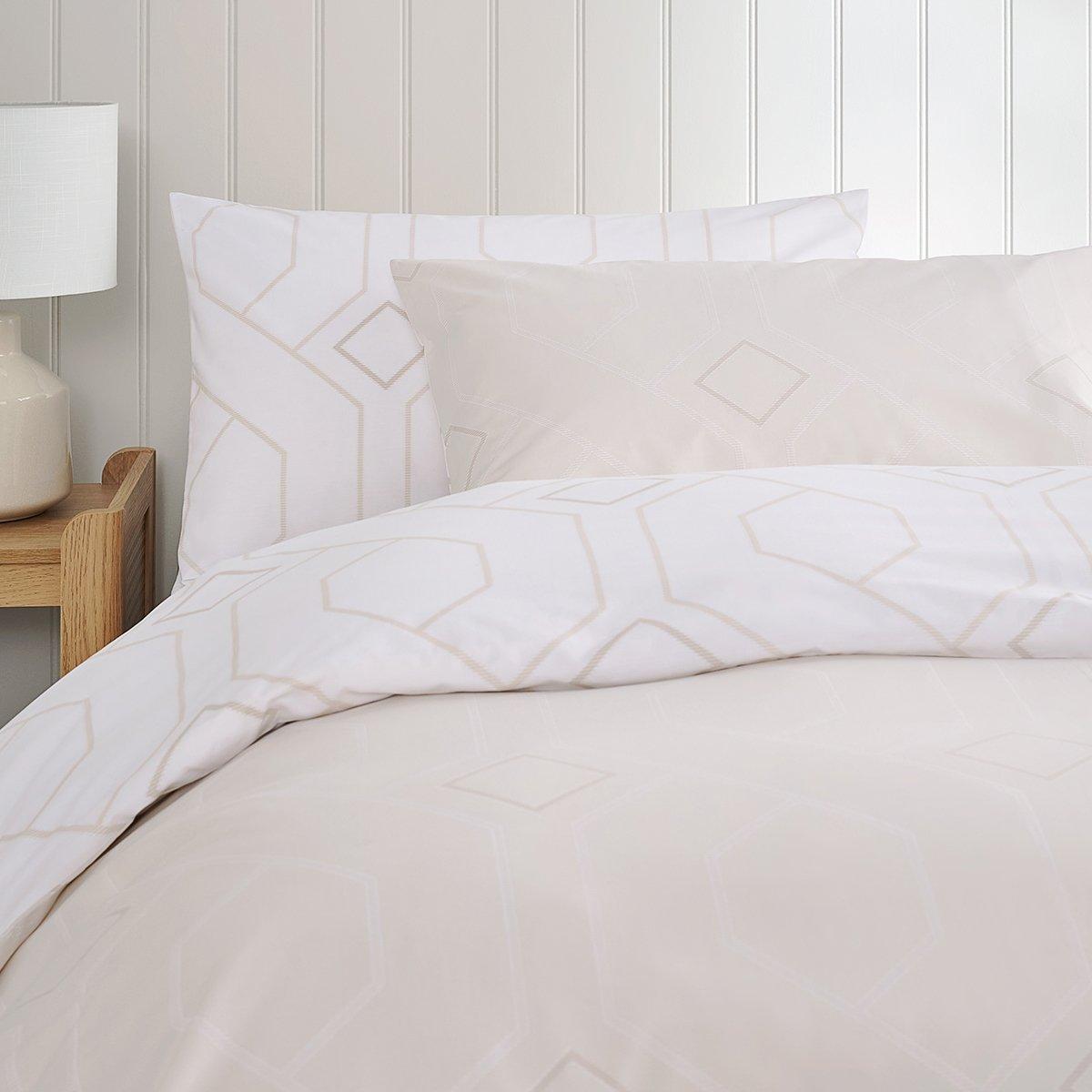 Trelis Printed Pillowcase Ecru 50X75 cm 