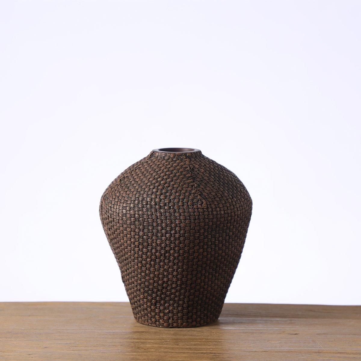 Feita Poly Vase Black 21X21X23.5 cm