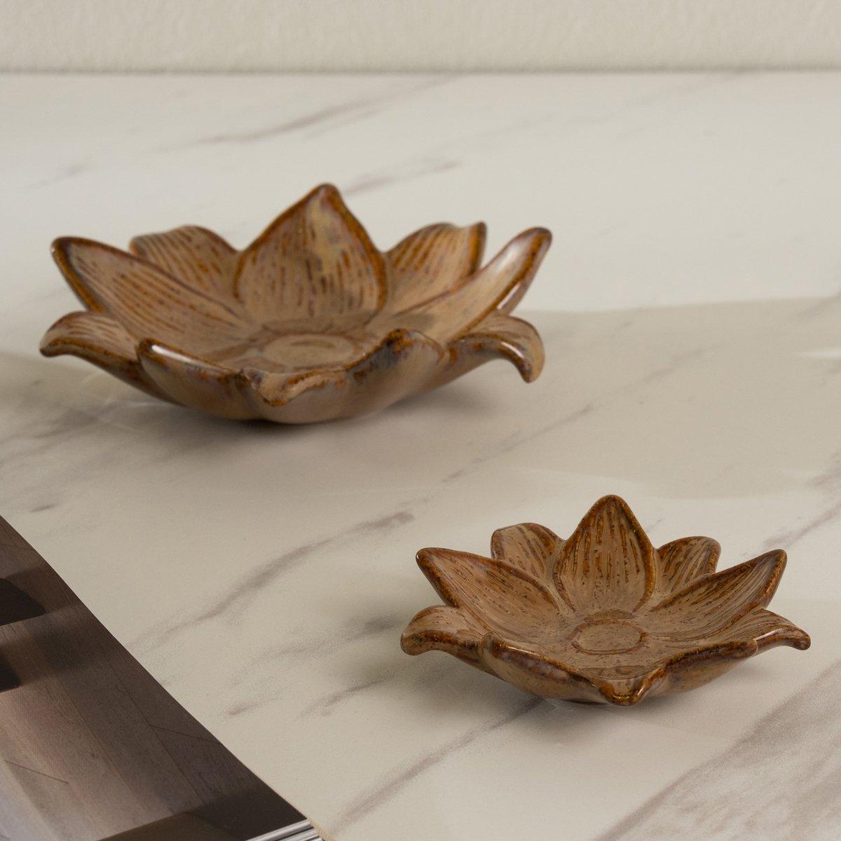 Ayla Deco Plate Brown 10.2X9.5X2.7 cm
