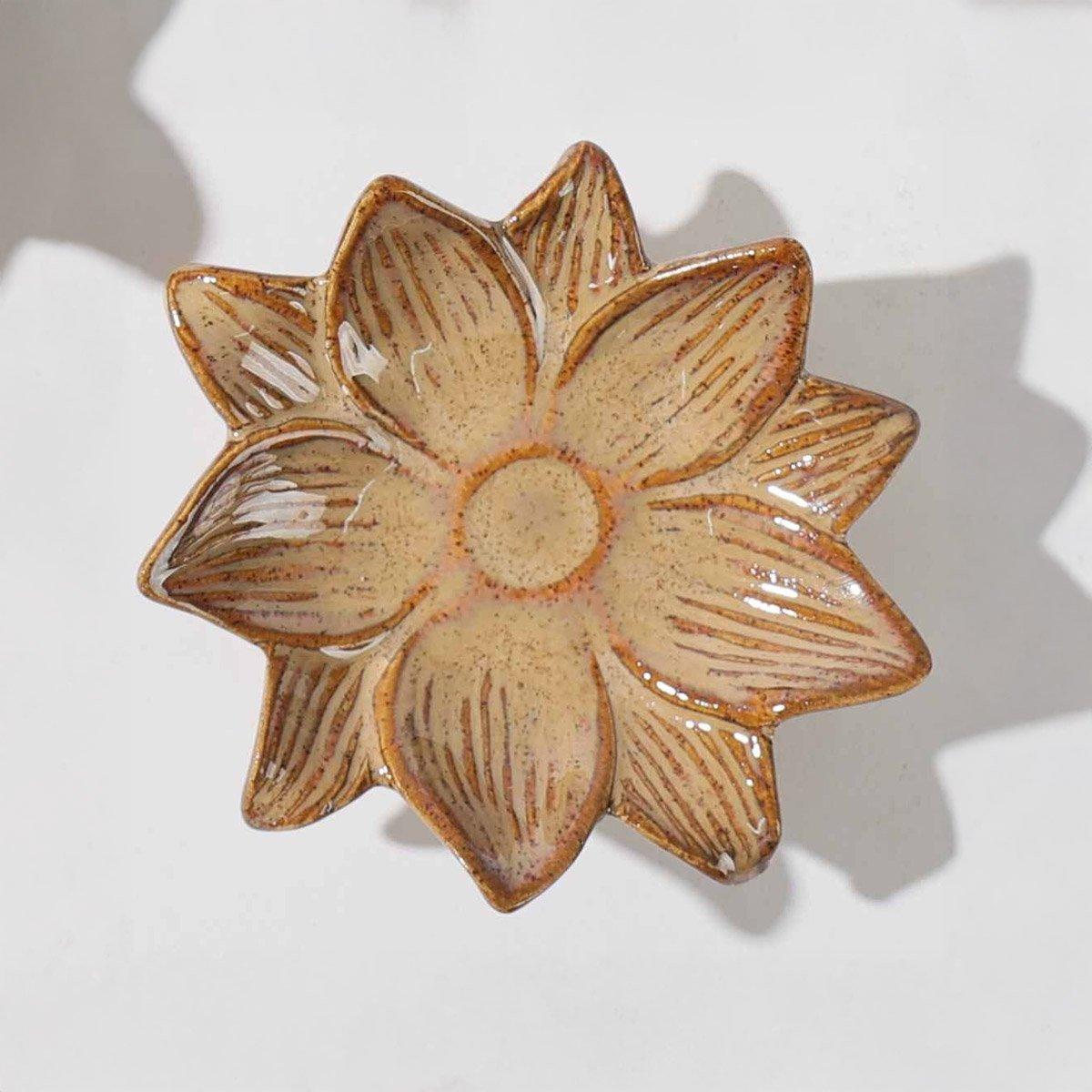Ayla Deco Plate Brown 10.2X9.5X2.7 cm